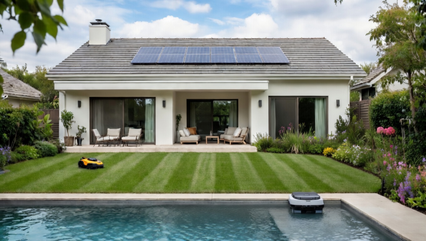 Illustration maison connectée